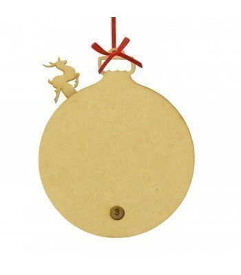 Laser Cut Christmas Countdown Hanging Tree Bauble  Blank For Vinyl - Size Options